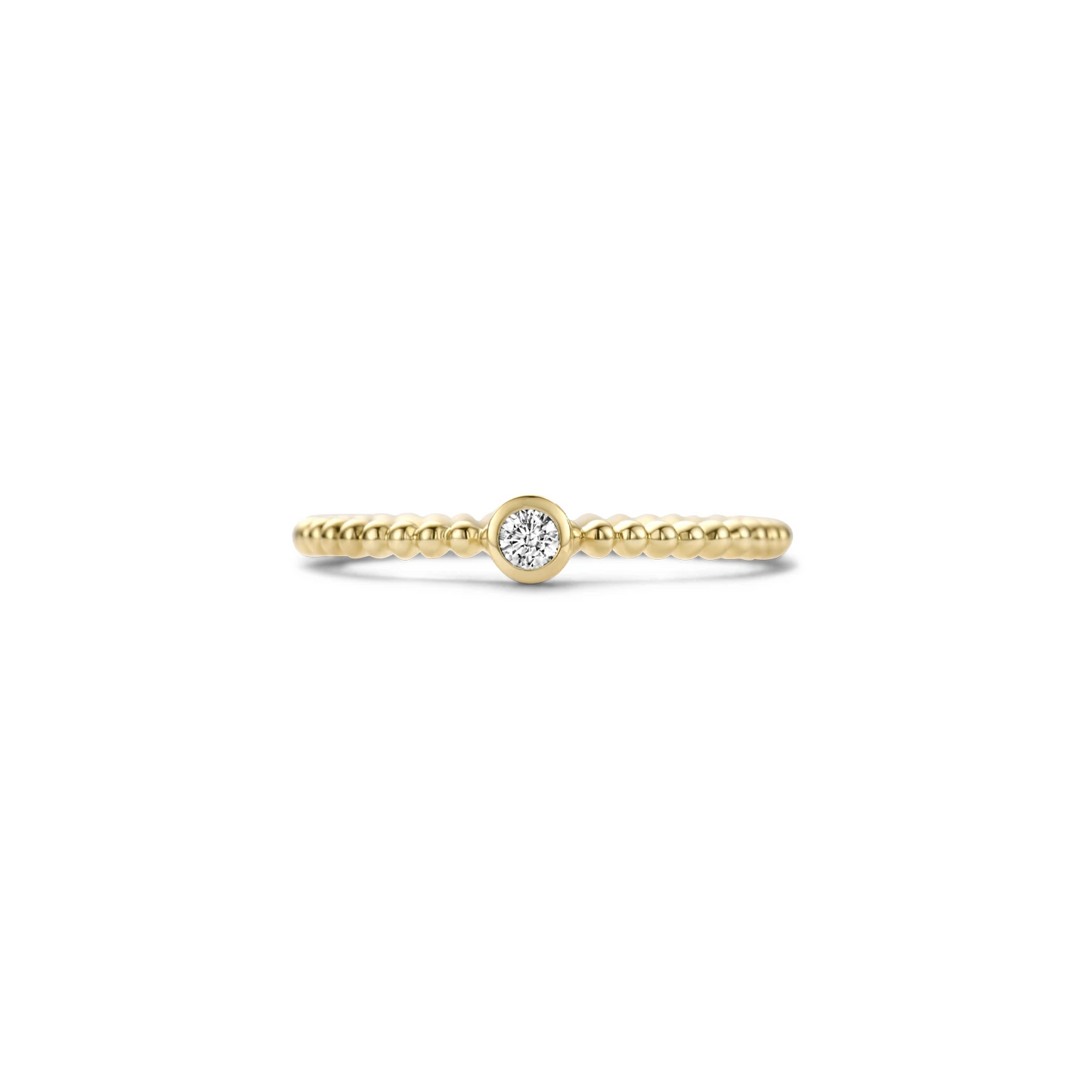 Blush Ring 1216YZI - Geel Goud met Zirkonia (14k)