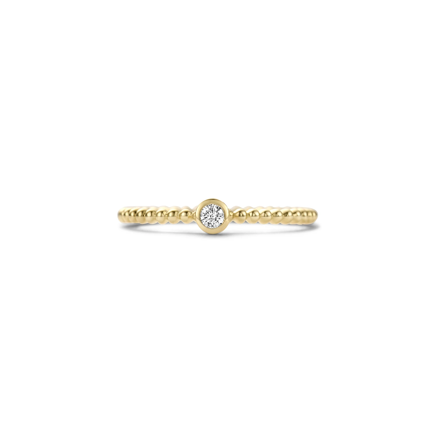 Blush Ring 1216YZI - Geel Goud met Zirkonia (14k)