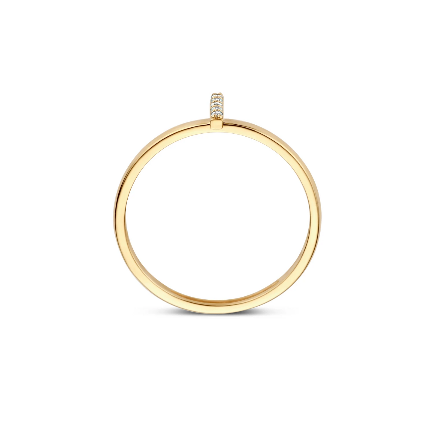 Blush Ring 1252YZI - Geel Goud (14k) met Zirkonia