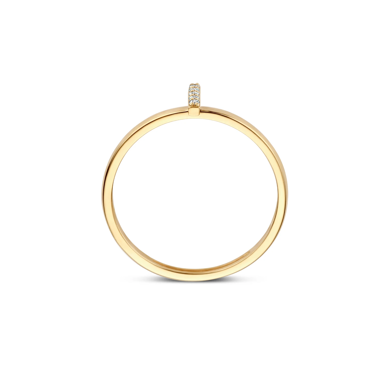 Blush Ring 1252YZI - Geel Goud (14k) met Zirkonia
