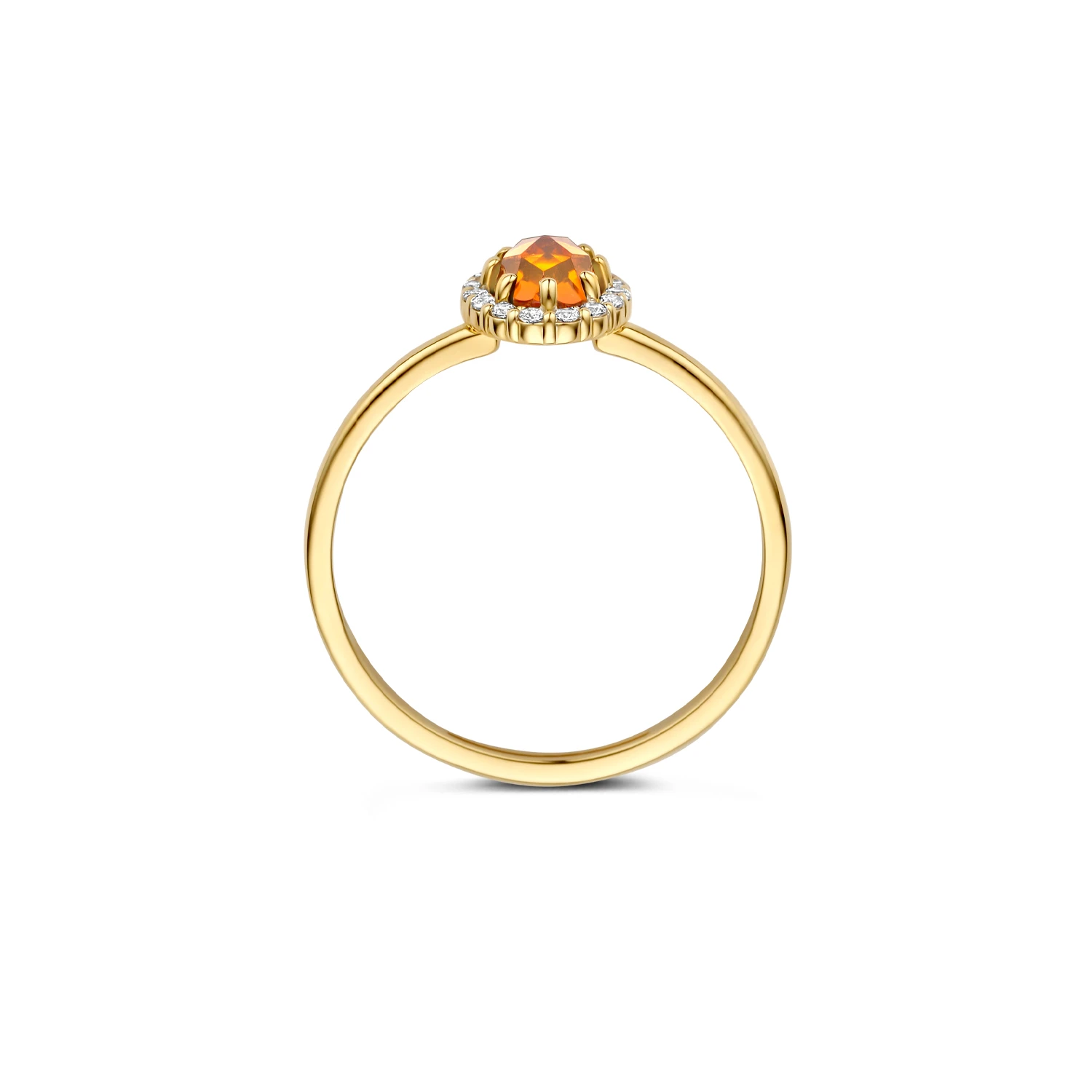 Blush Ring 1271YCI - Geelgoud (14k) met Madeira Citrien