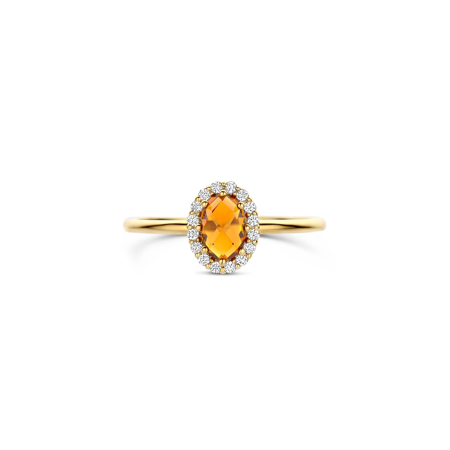 Blush Ring 1271YCI - Geelgoud (14k) met Madeira Citrien