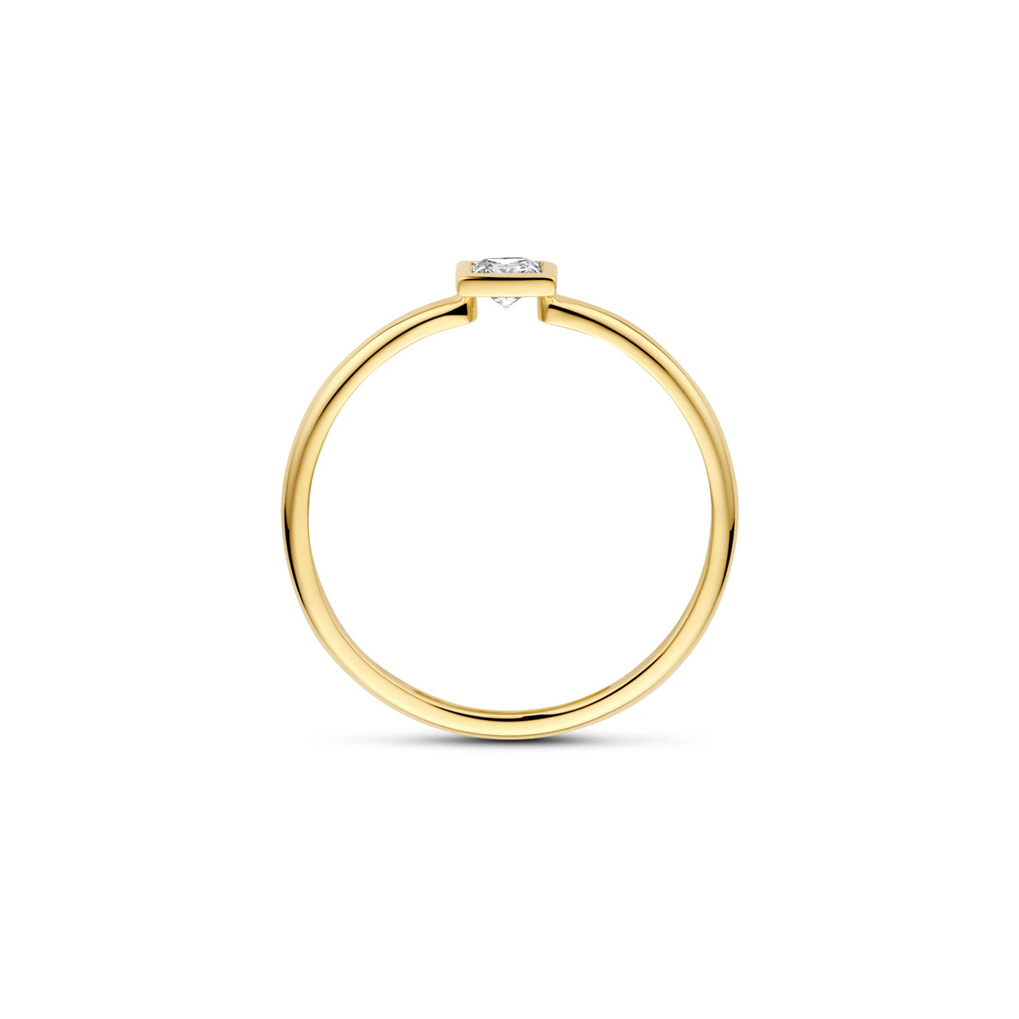Blush Ring 1274YZI - Geelgoud (14k) met Zirconia