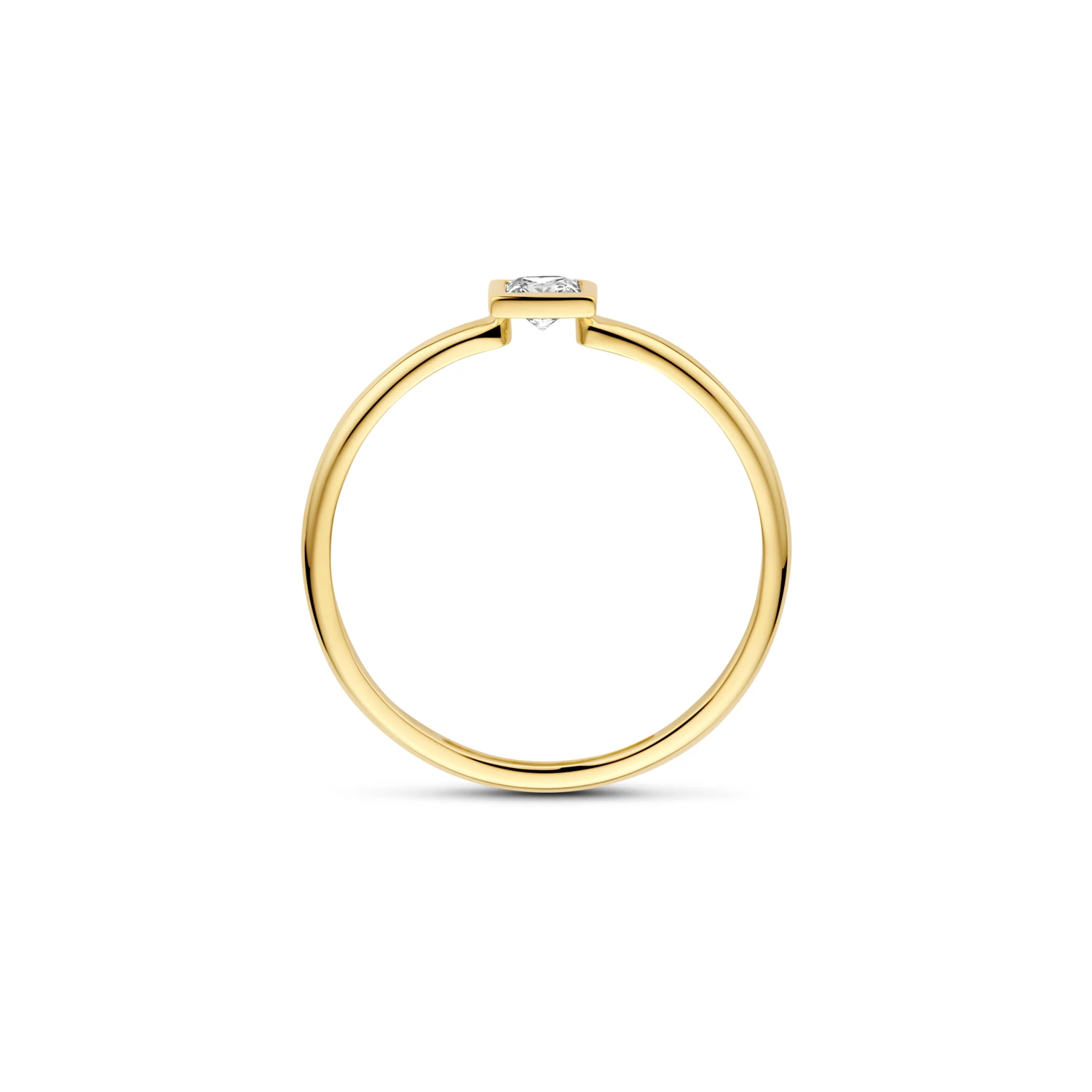 Blush Ring 1274YZI - Geelgoud (14k) met Zirconia
