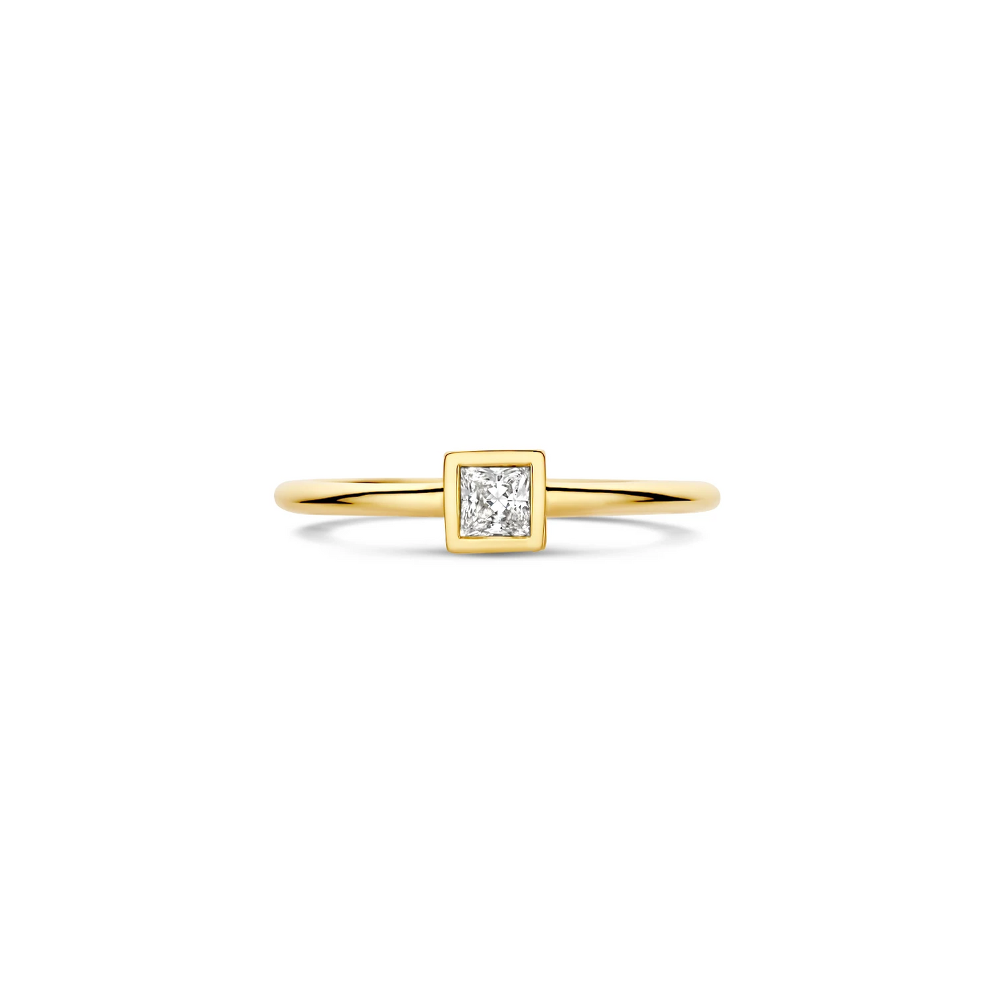 Blush Ring 1274YZI - Geelgoud (14k) met Zirconia