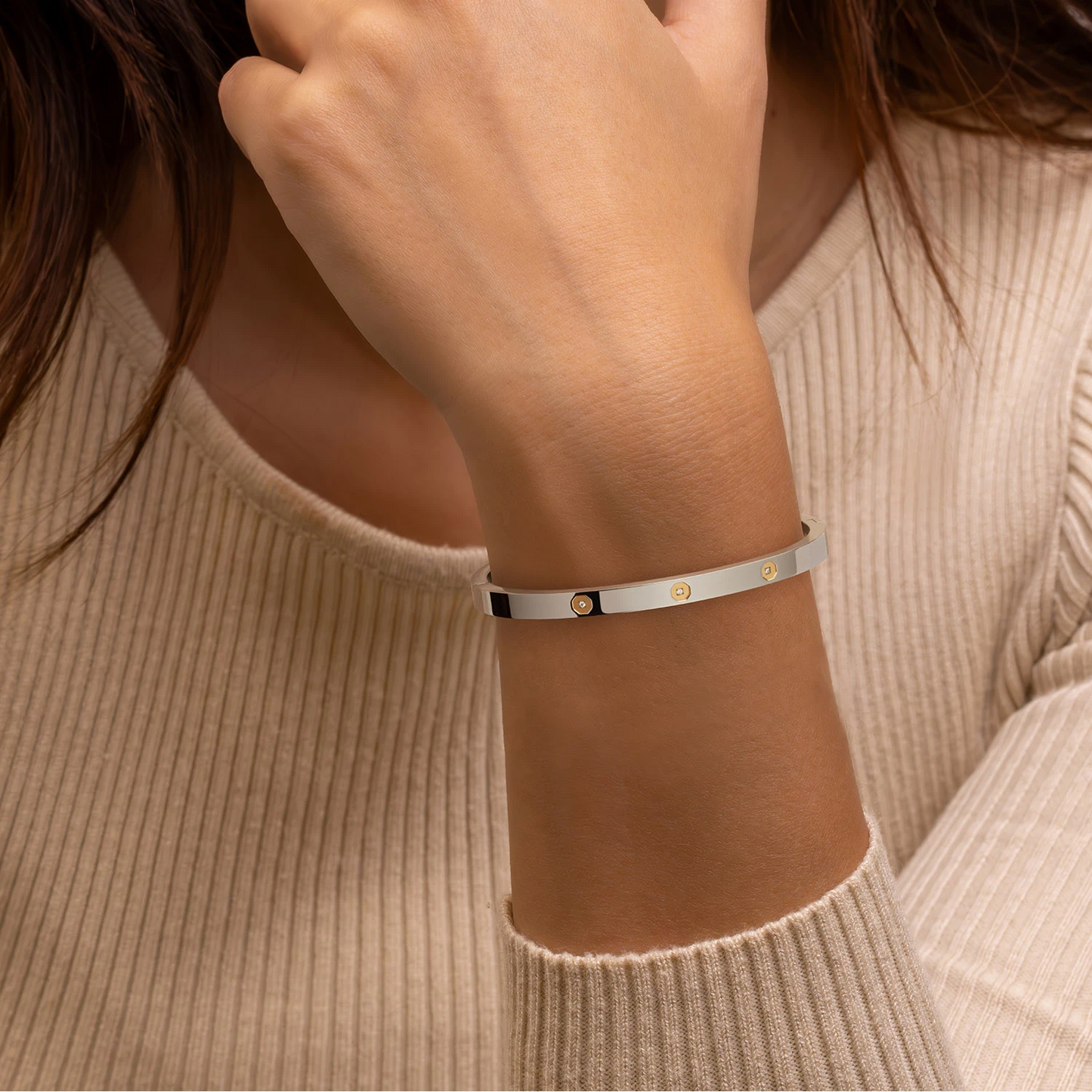 Boccia Armband Spang Bicolor Dia 0,015