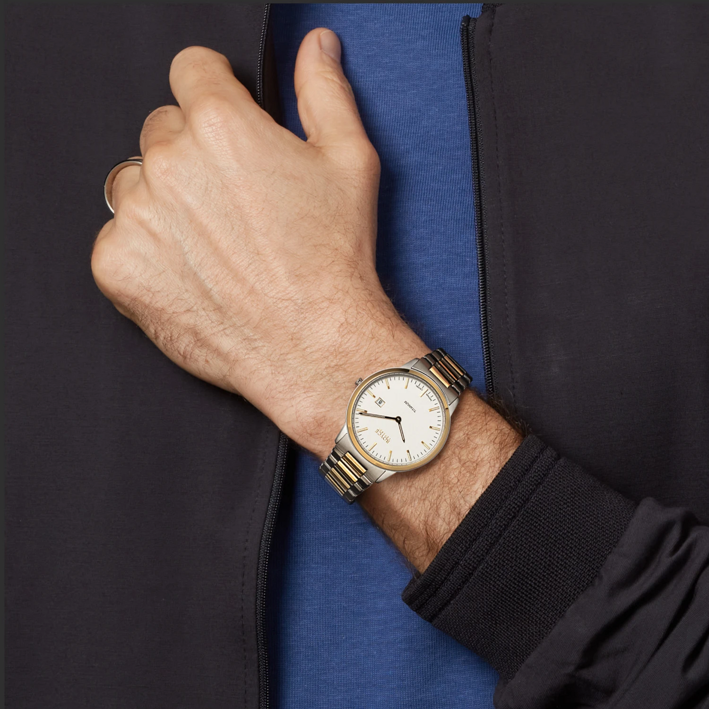 Boccia herenhorloge Titanium Bicolor