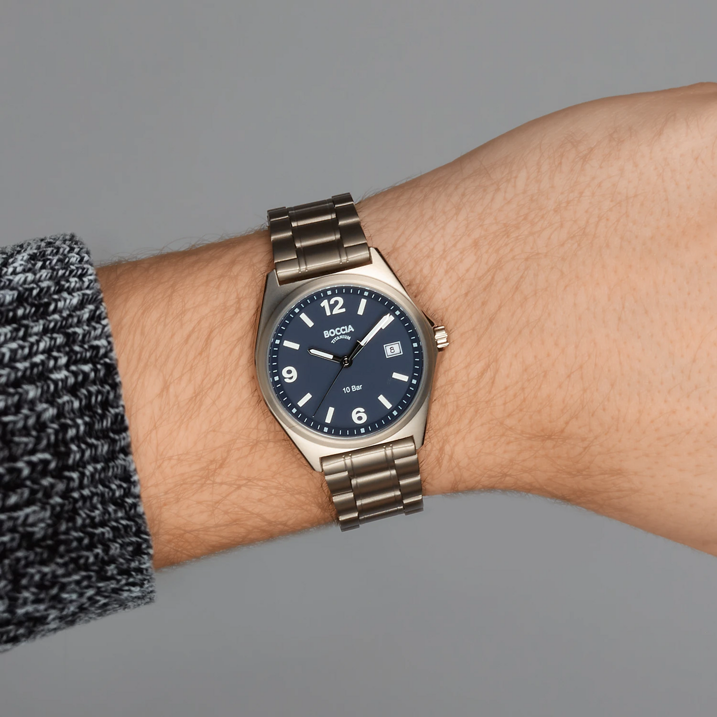 Boccia Herenhorloge Titanium bl. wzp.