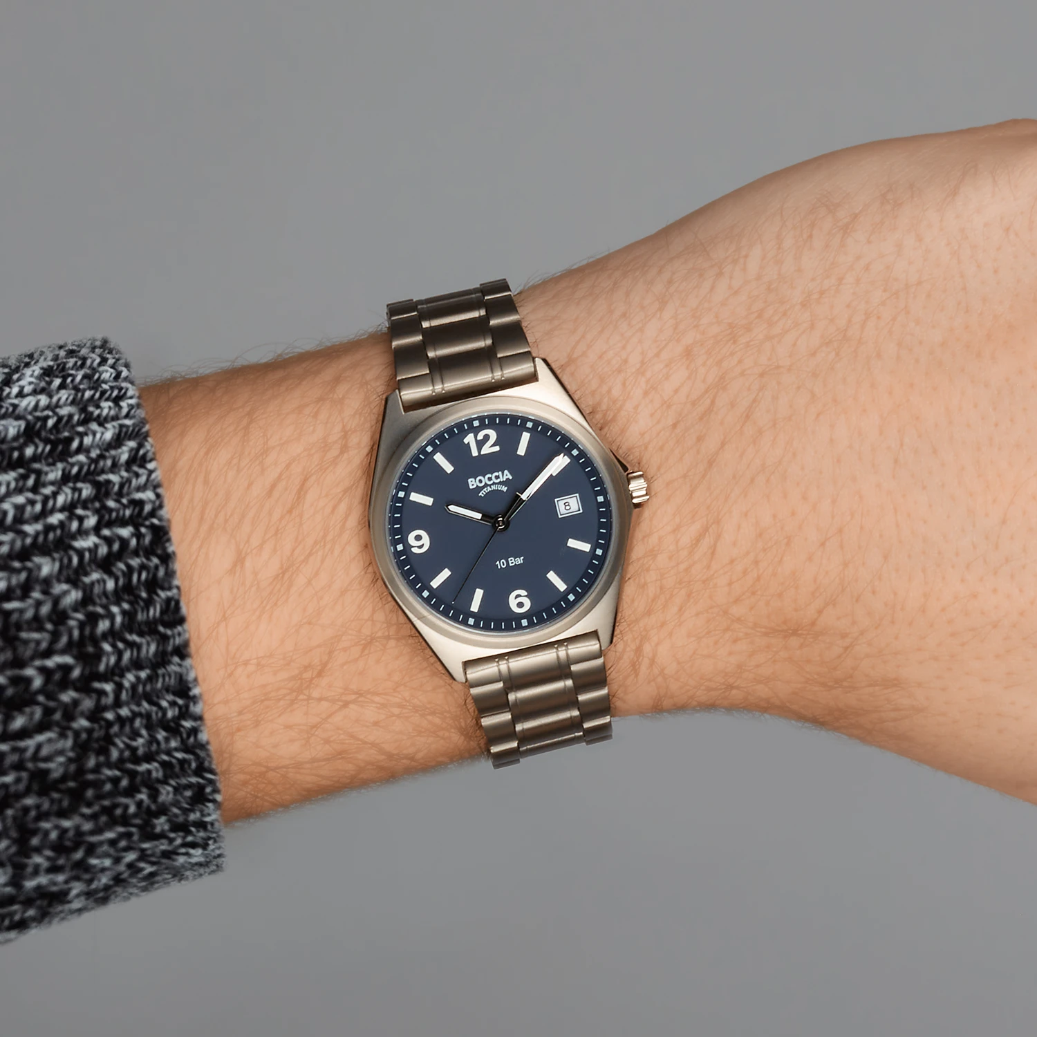 Boccia Herenhorloge Titanium bl. wzp.
