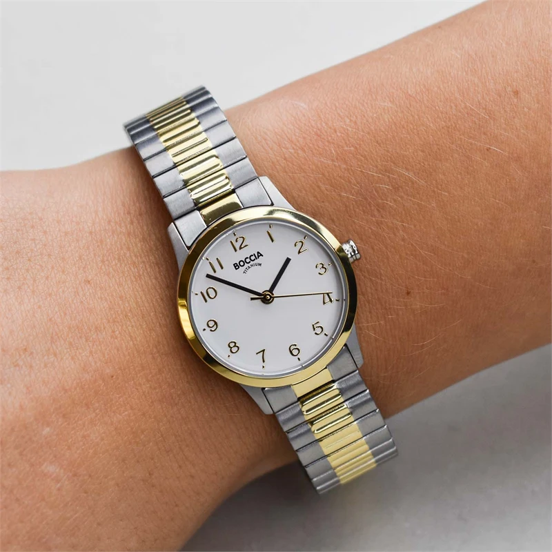 Boccia Titanium 3318-03 Dames Horloge 26mm