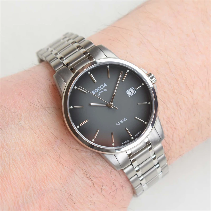 Boccia Titanium 3633-07 Heren Horloge 40mm