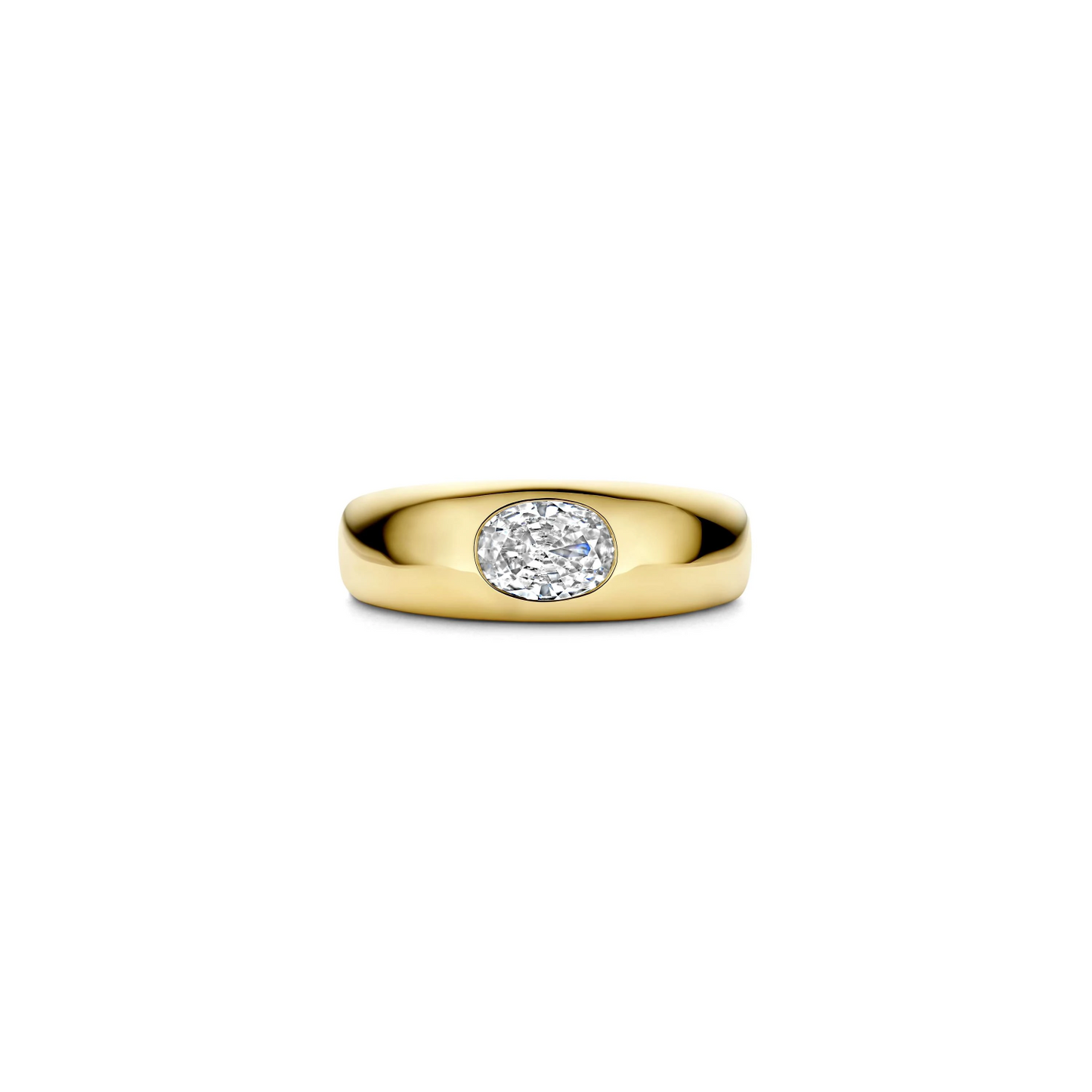Bold Ovale Zirkonia Ring