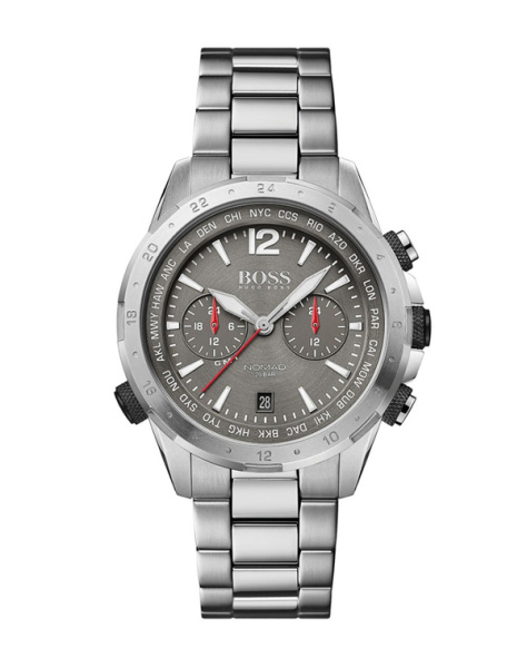 BOSS HB1513774 AERO - Polshorloge - Staal - Zilverkleurig - 44 mm