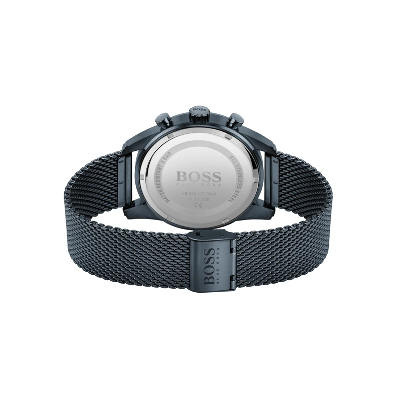 BOSS HB1513836 SKYMASTER  Horloge  Staal  Blauw  Ø 44 mm