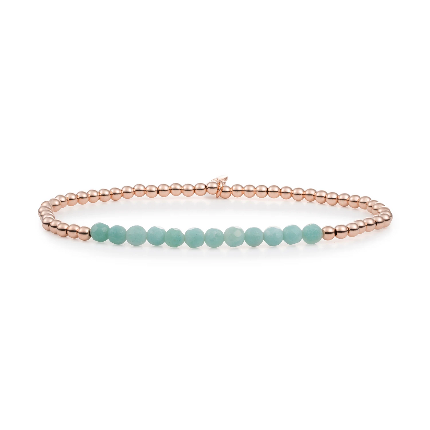 Bracelet | Amazonite Universe - Rose Gold 3mm