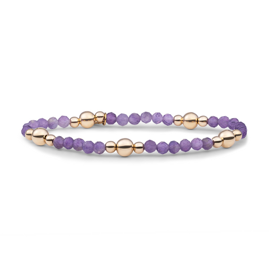 Bracelet | Amethyst Bold Mix - Gold
