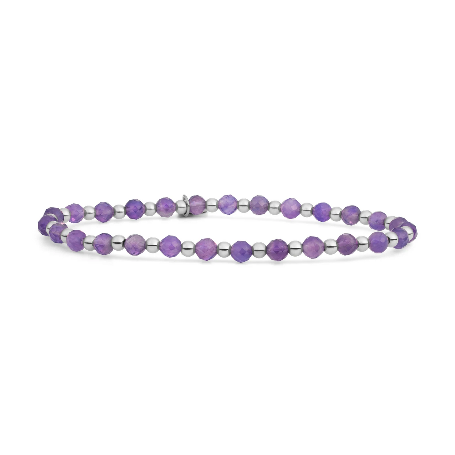 Bracelet | Amethyst Interstellar - Silver 3mm