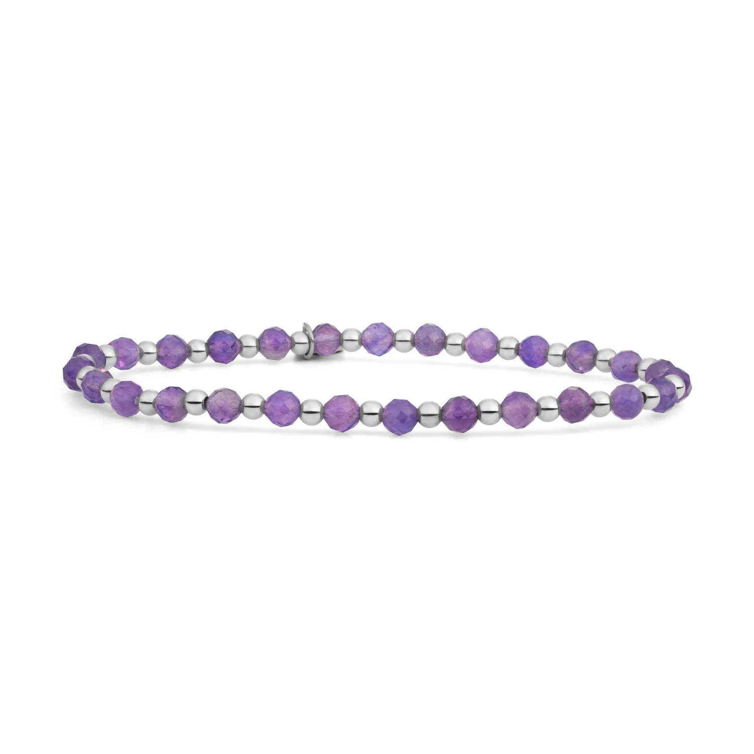 Bracelet | Amethyst Interstellar - Silver 3mm