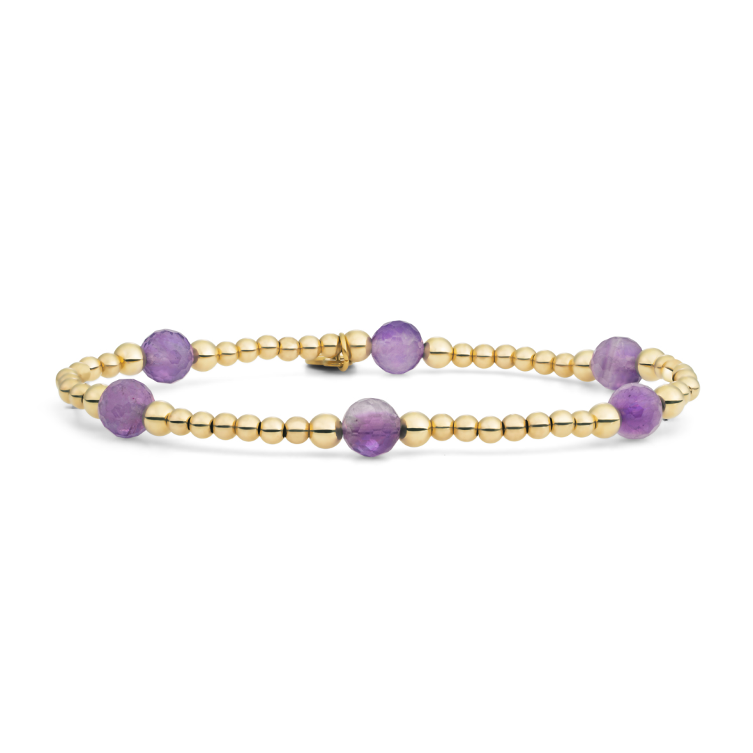 Bracelet | Amethyst Reverse Bold Mix - Gold
