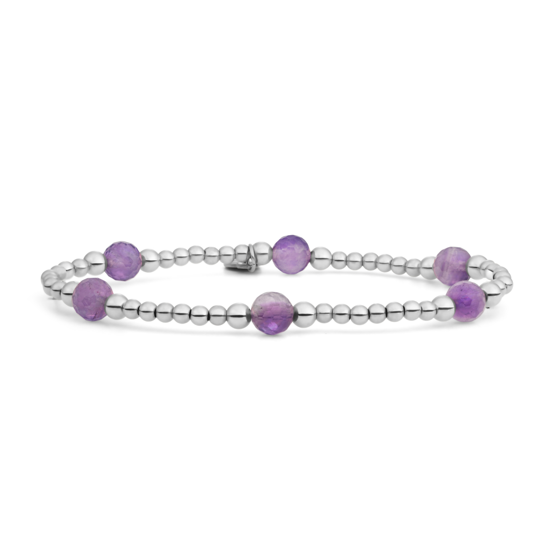 Bracelet | Amethyst Reverse Bold Mix - Silver