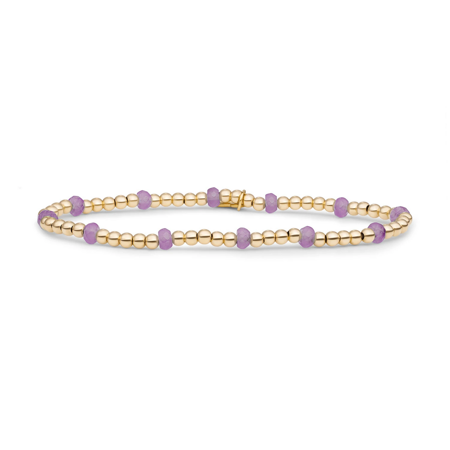 Bracelet | Amethyst Reverse Roundel - Gold
