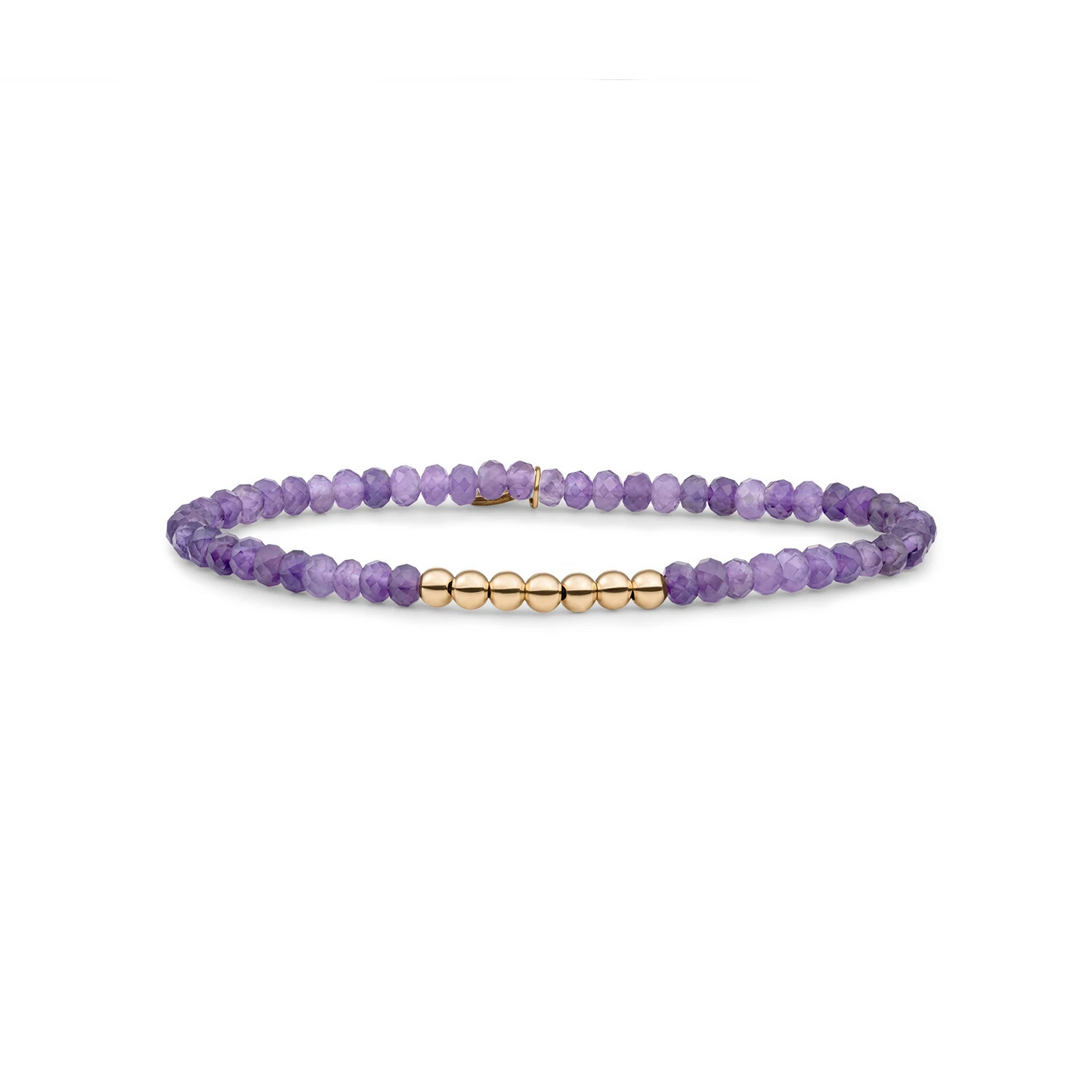 Bracelet | Amethyst Reverse Universe - Gold - 4mm