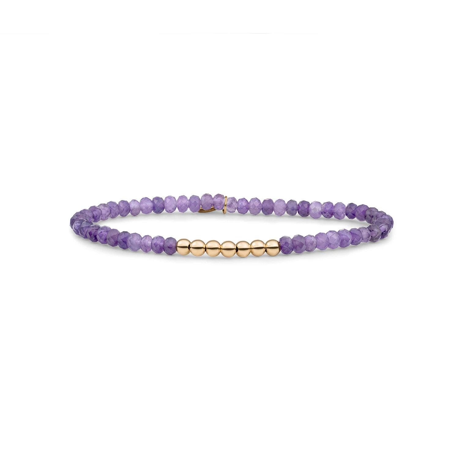 Bracelet | Amethyst Reverse Universe - Gold - 4mm