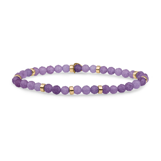 Bracelet | Amethyst Roundel Interstellar - Gold