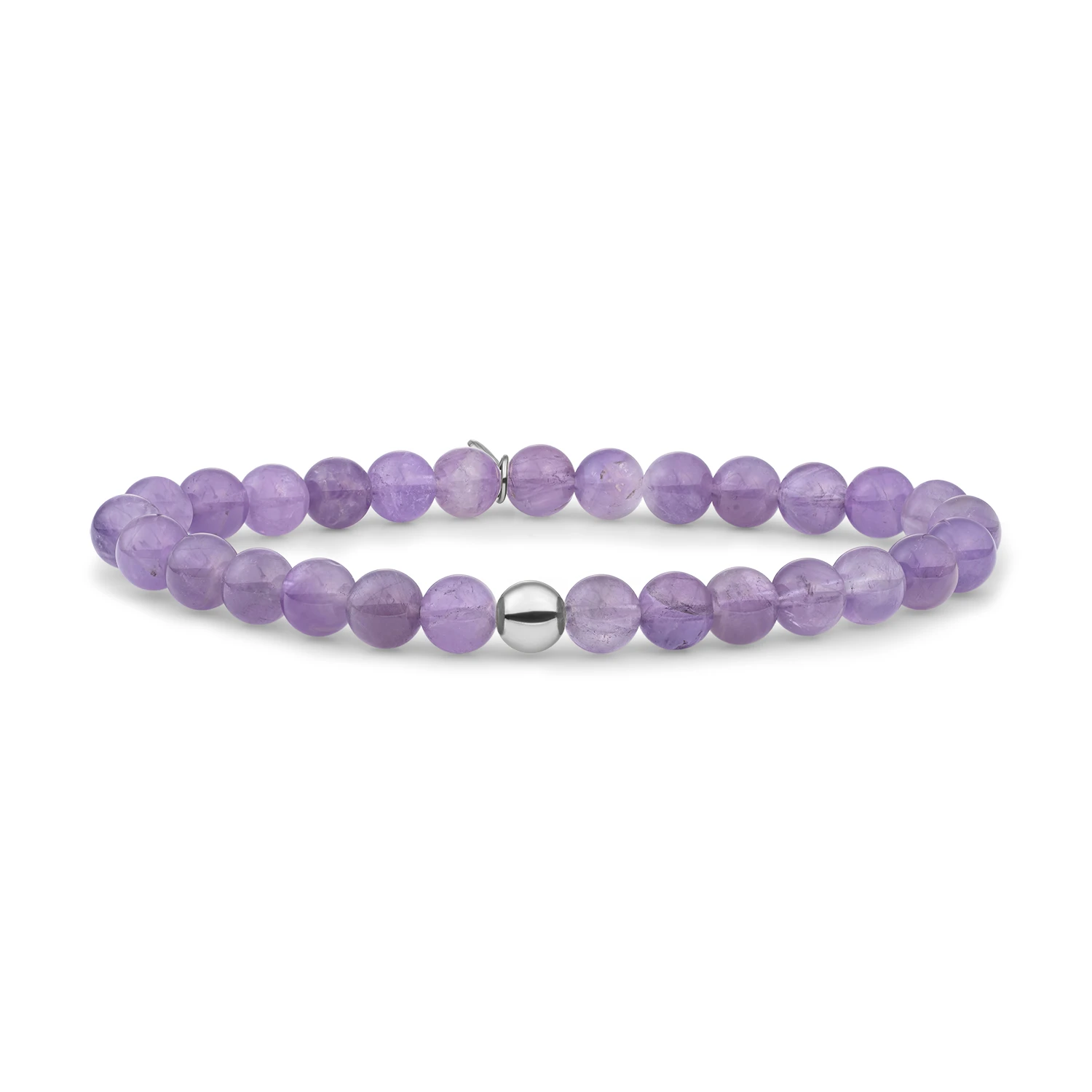 Bracelet | Amethyst Saturn large - Silver 6mm