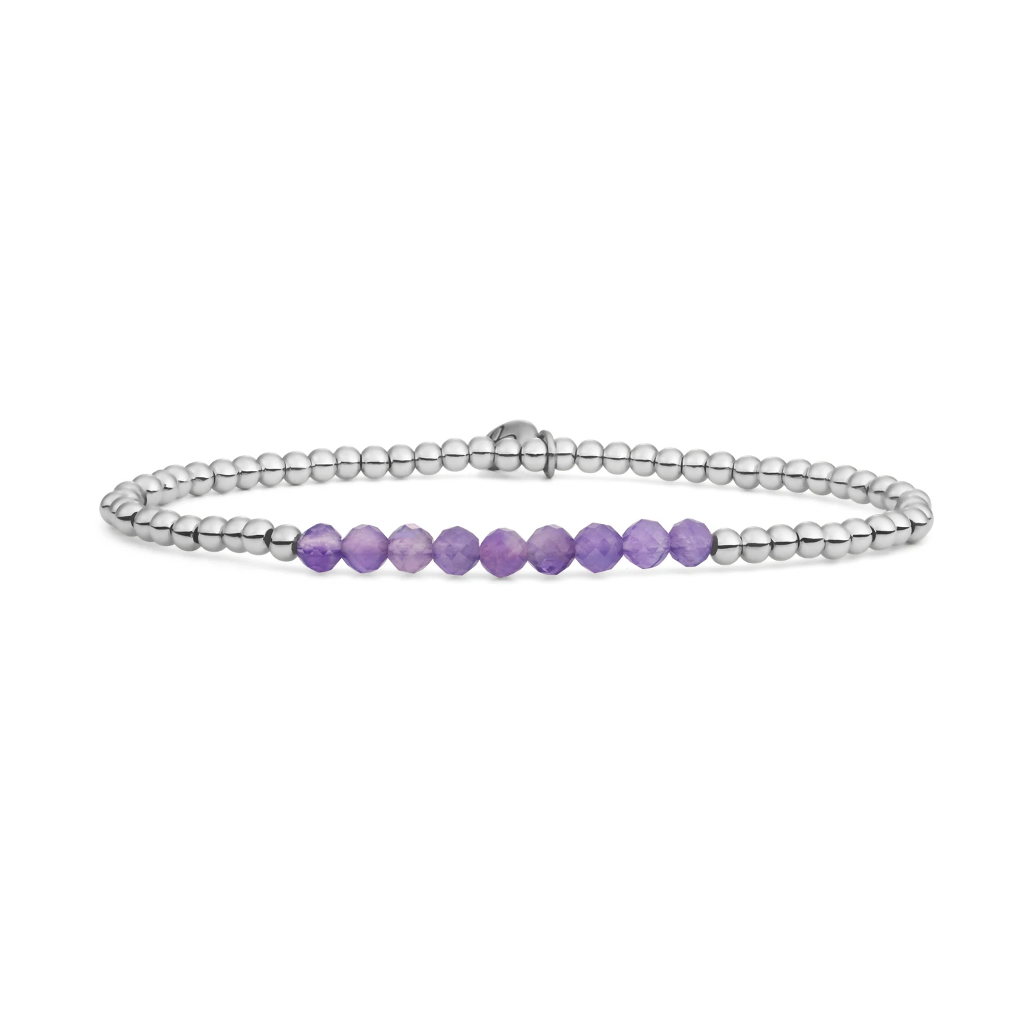 Bracelet | Amethyst Universe - Silver 3mm