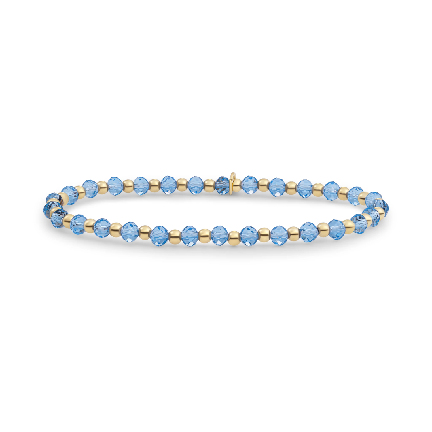 Bracelet | Aquamarine Interstellar - Gold 3mm
