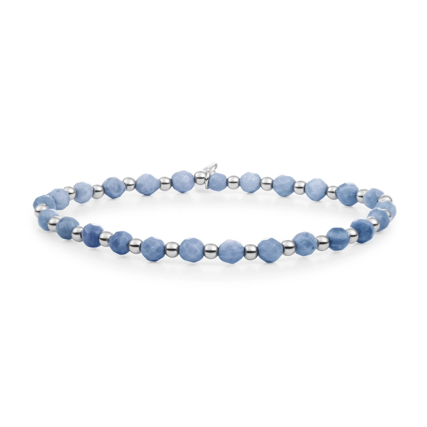 Bracelet | Blue Aventurine Interstellar - Silver - 3mm