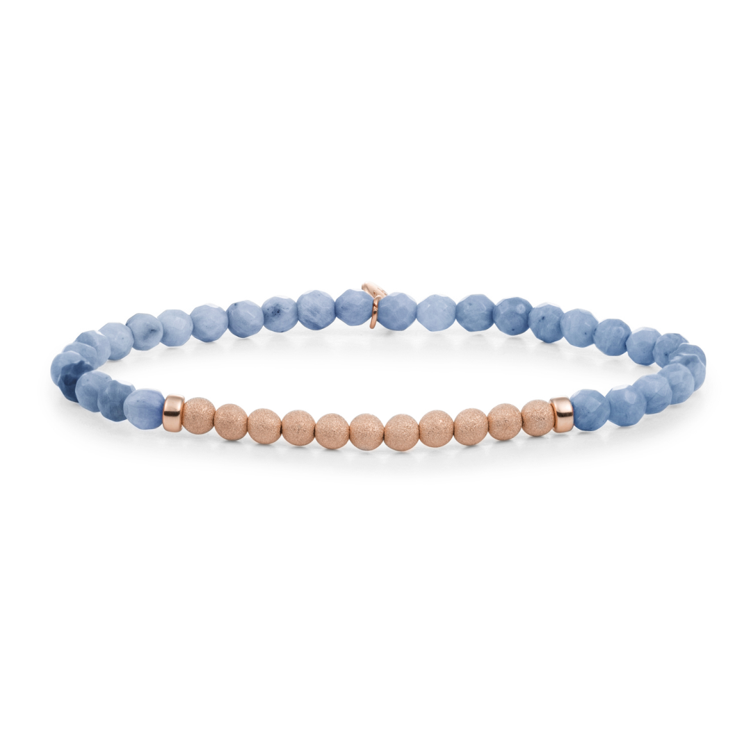 Bracelet | Blue Aventurine Lightyear - Rose Gold Champagne