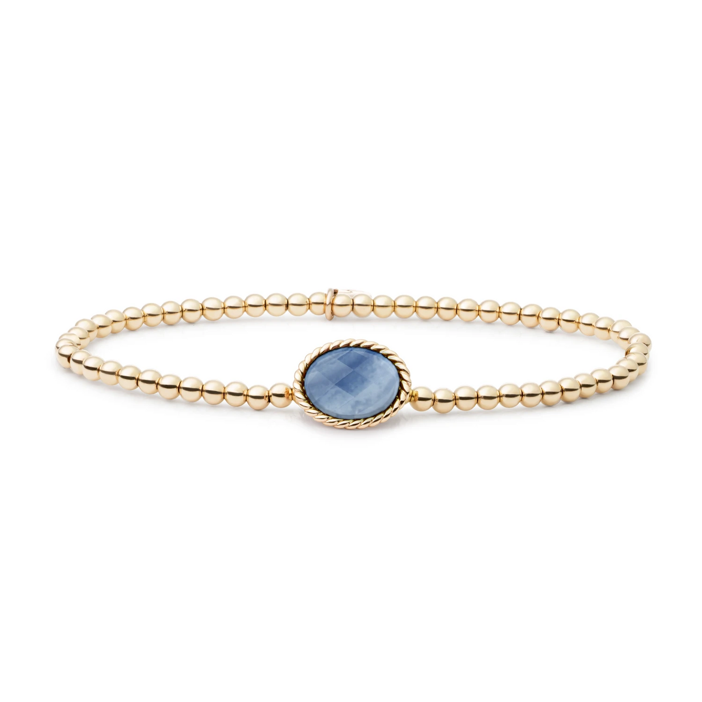 Bracelet | Blue Aventurine Twist - Gold