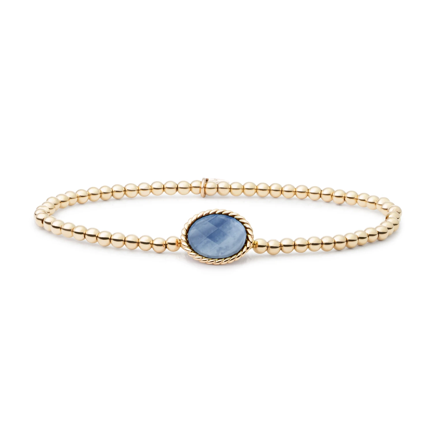 Bracelet | Blue Aventurine Twist - Gold