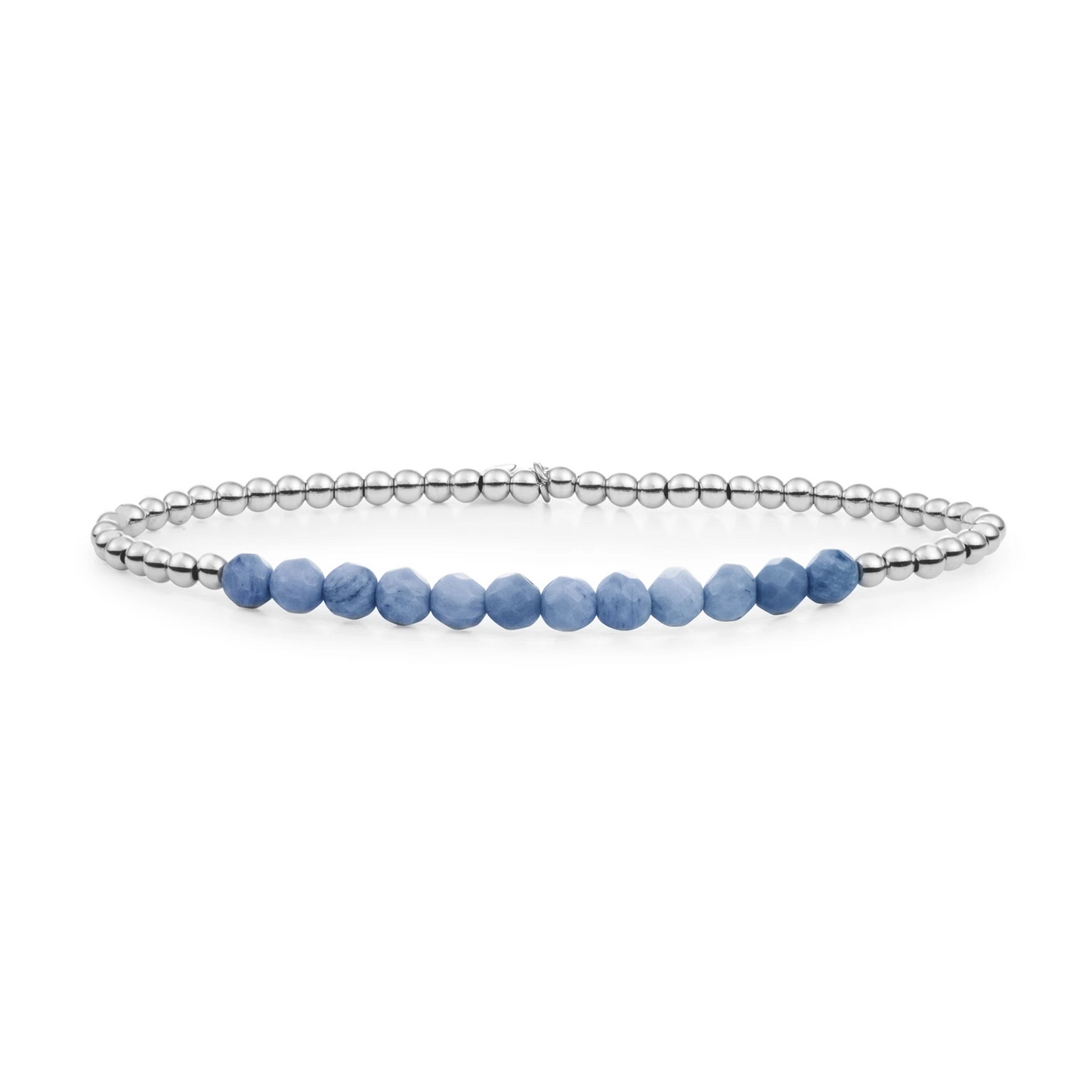 Bracelet | Blue Aventurine Universe - Silver - 3mm