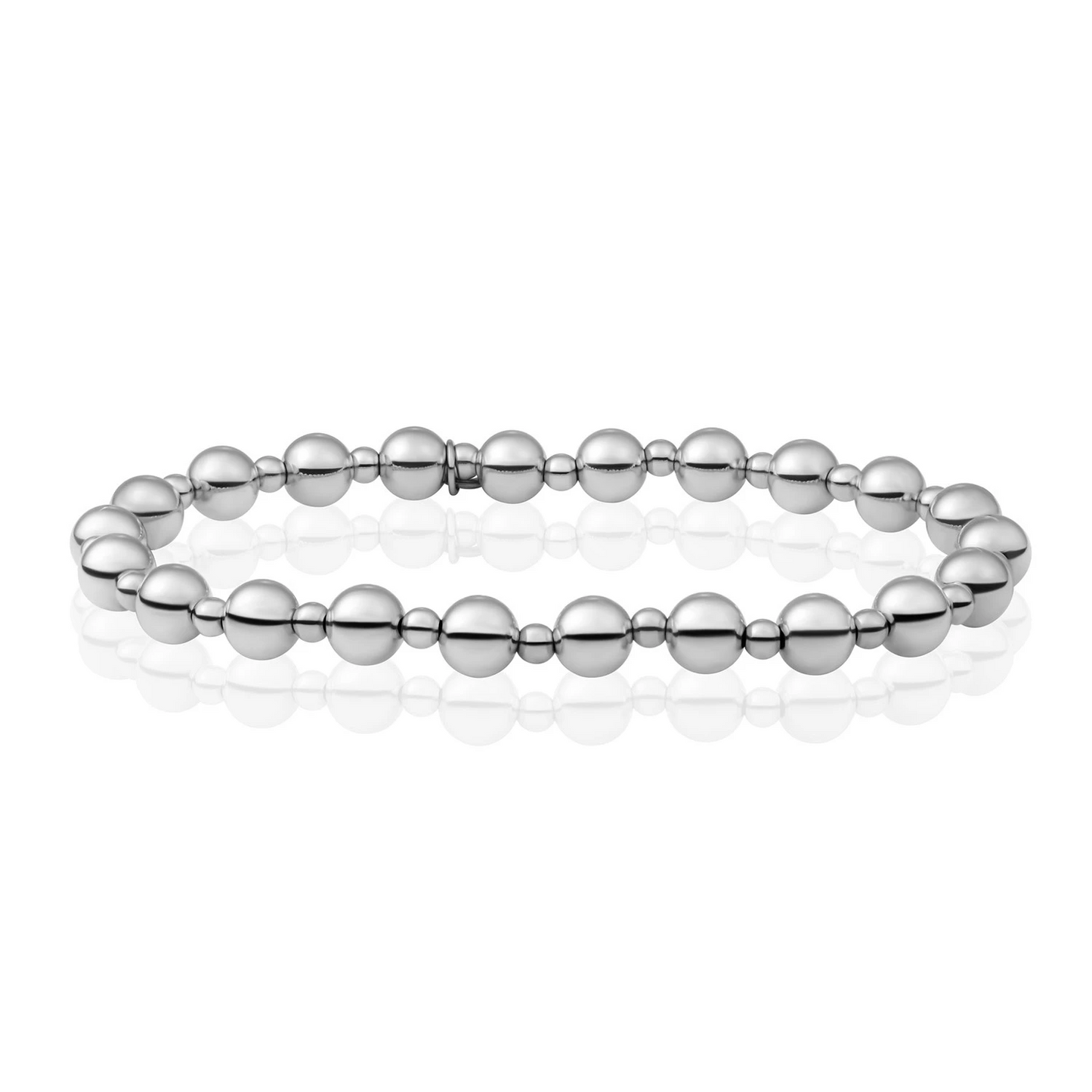 Bracelet | Bold Mix Interstellar - Silver - 6/3 mm