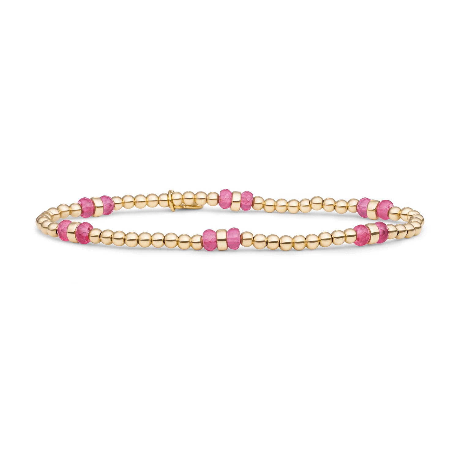 Bracelet | Candy Jade Double Reverse Roundel - Gold