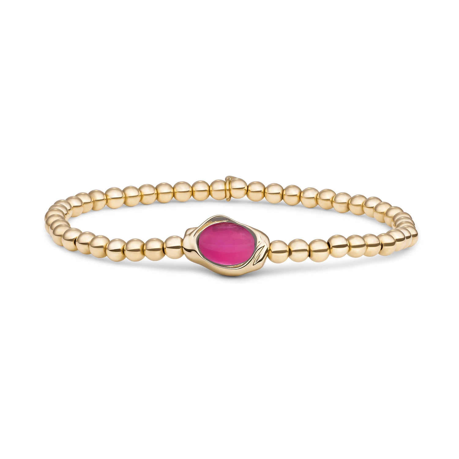 Bracelet | Candy Jade Flow - Gold