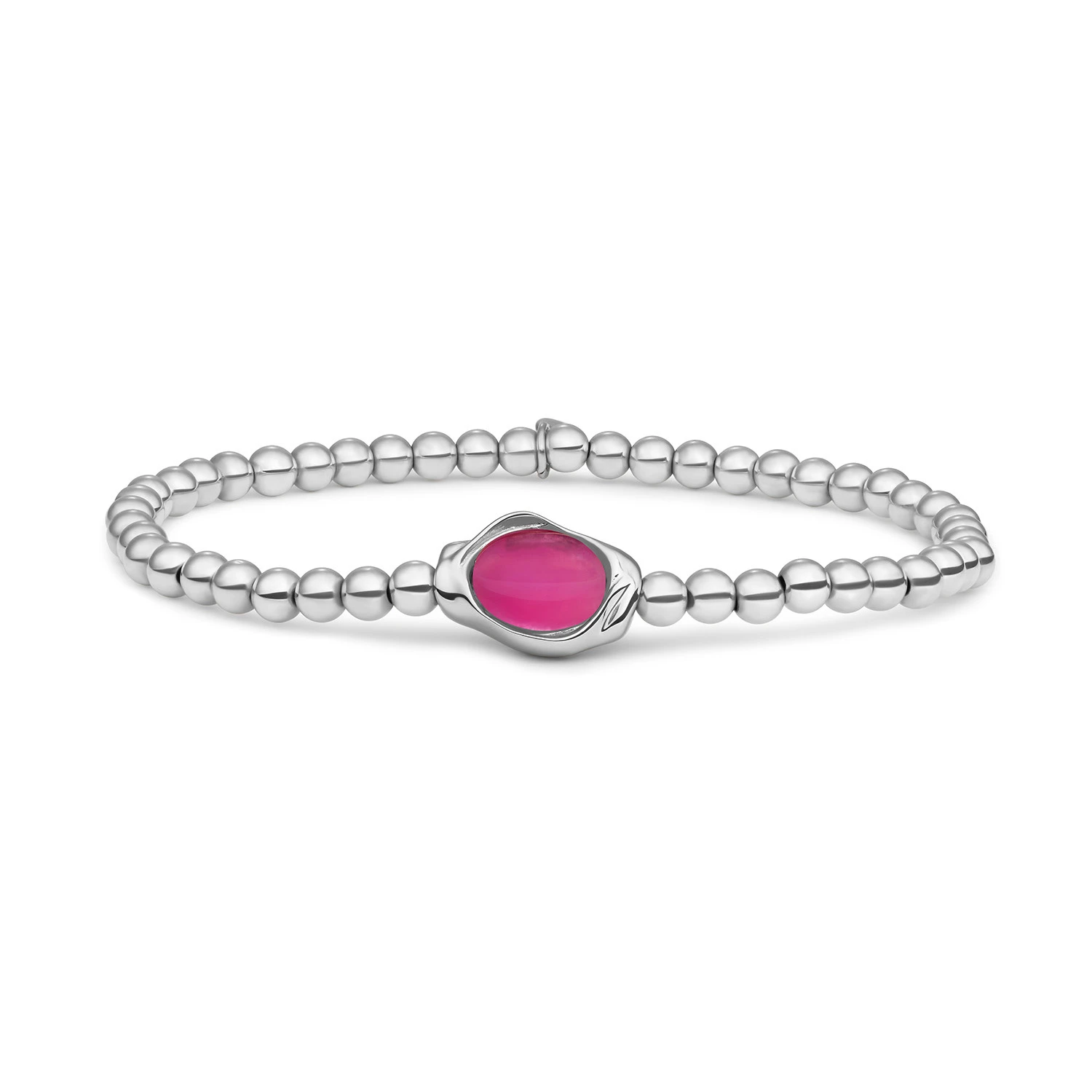 Bracelet | Candy Jade Flow - Silver