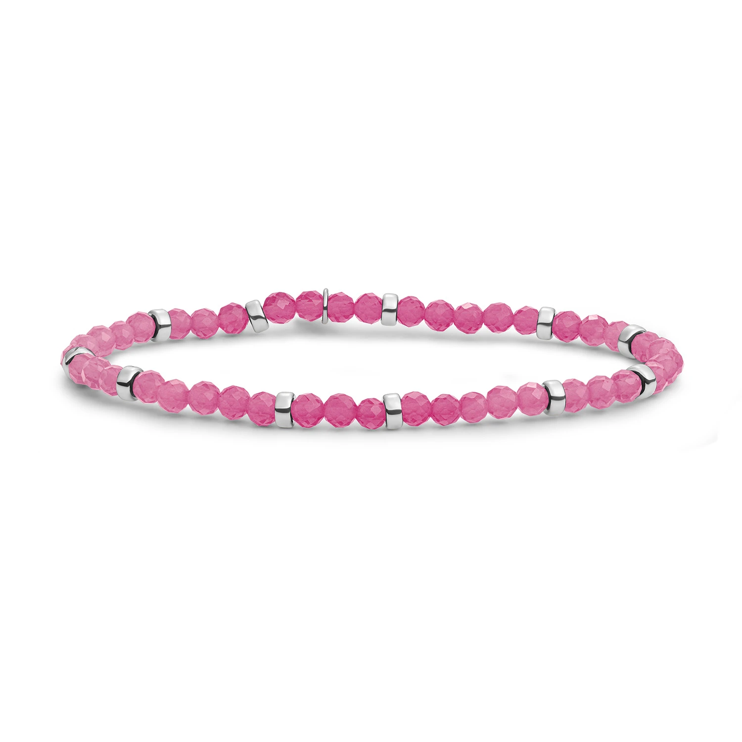 Bracelet | Candy Jade Roundel Interstellar - Silver