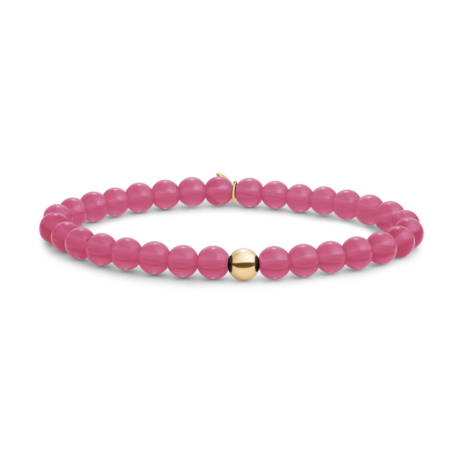 Bracelet | Candy Jade Saturn large - Gold - 6mm