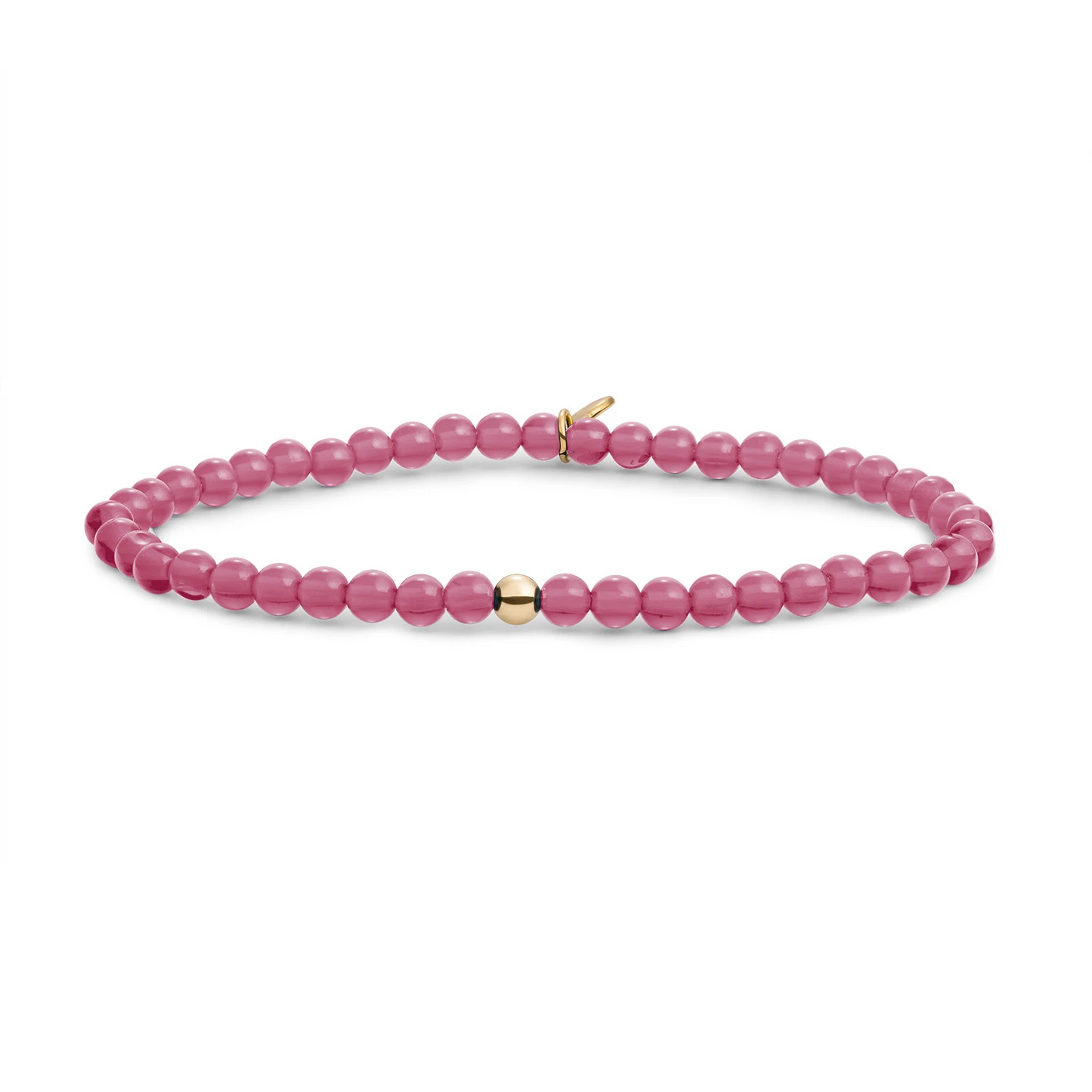Bracelet | Candy Jade Saturn small - Gold - 4mm