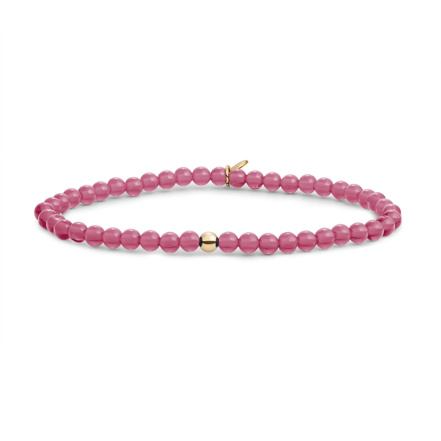 Bracelet | Candy Jade Saturn small - Gold - 4mm