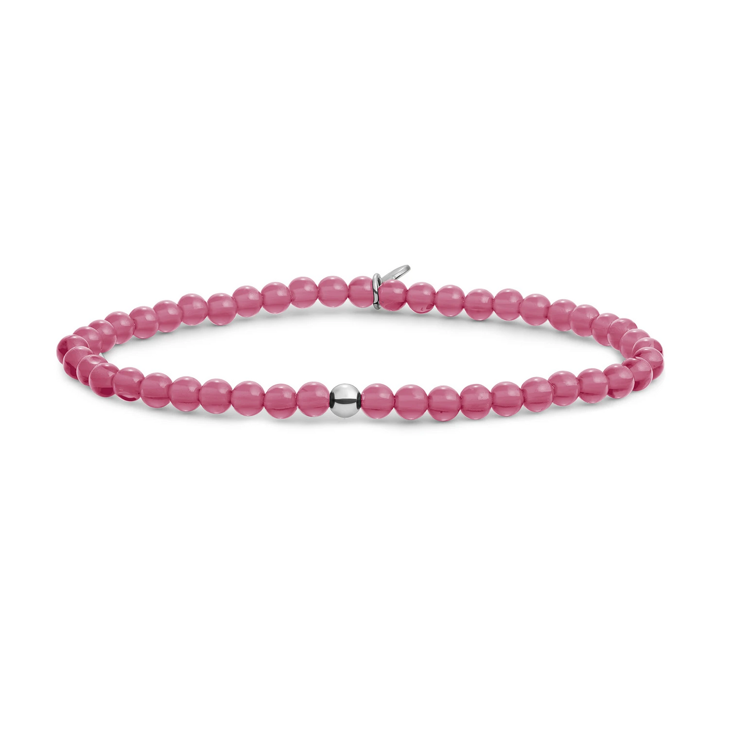 Bracelet | Candy Jade Saturn small - Silver - 4mm