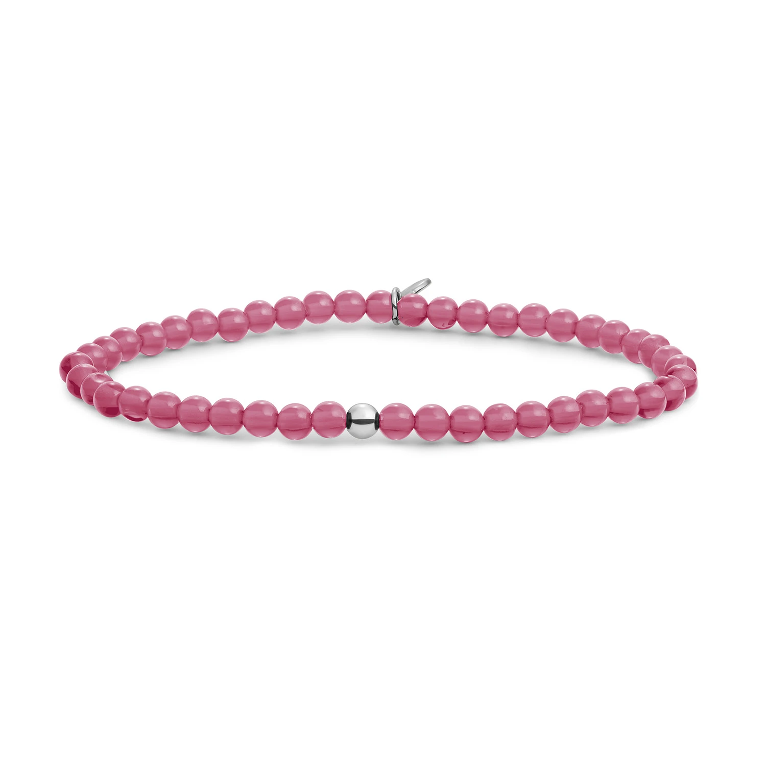 Bracelet | Candy Jade Saturn small - Silver - 4mm