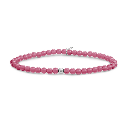 Bracelet | Candy Jade Saturn small - Silver - 4mm