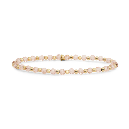 Bracelet | Champagne Quartz Interstellar - Gold 3mm