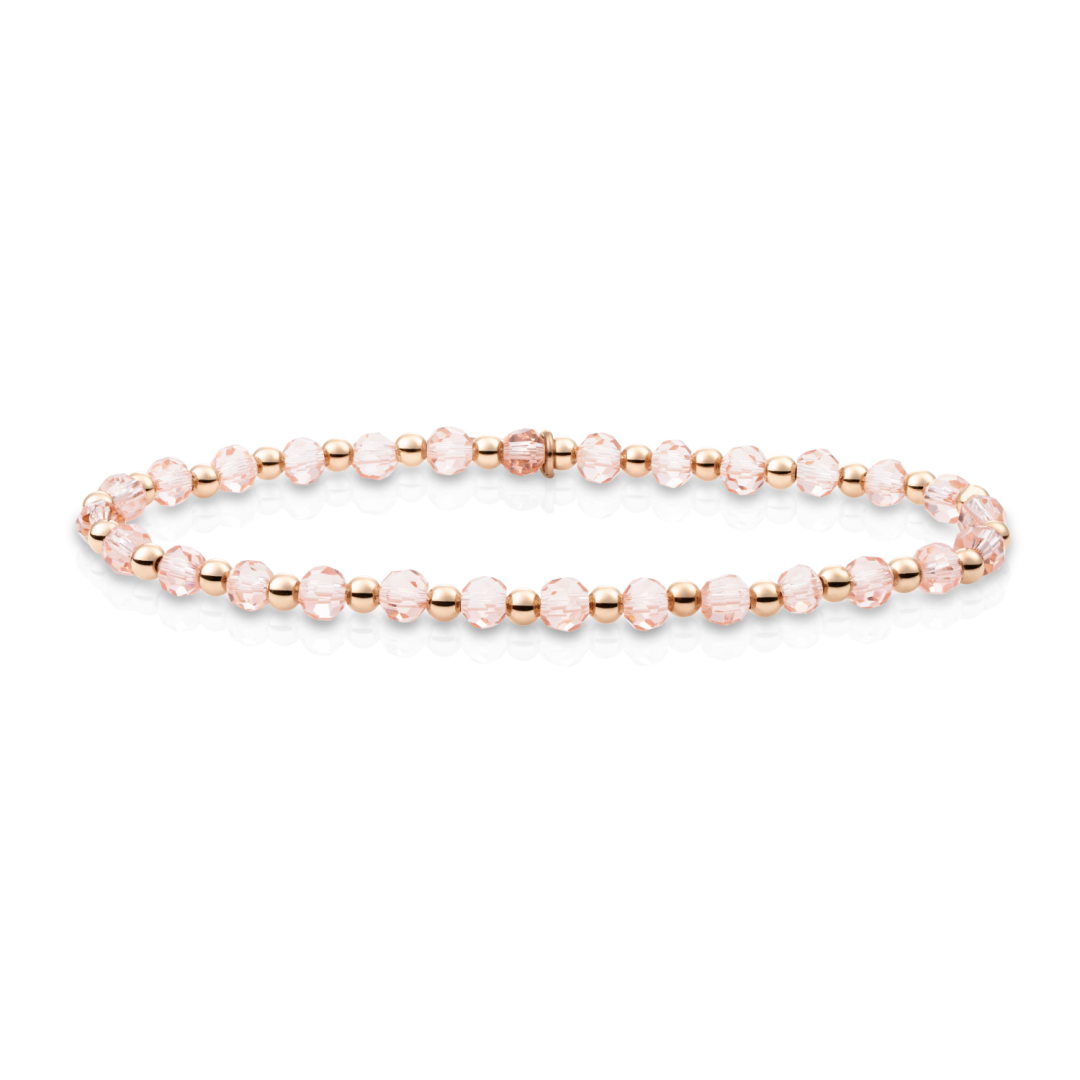 Bracelet | Champagne Quartz Interstellar - Rose Gold 3mm