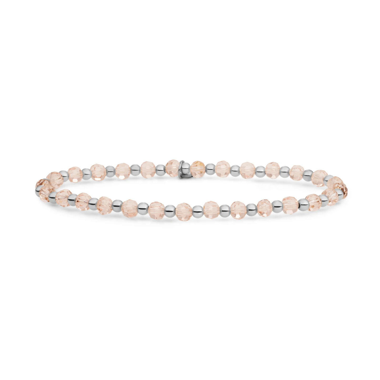 Bracelet | Champagne Quartz Interstellar - Silver 3mm